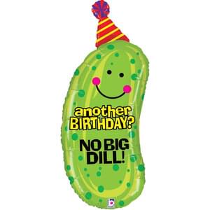 37" NO BIG DILL OVER THE HILL BIRTHDAY SHAPE