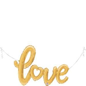 47" LOVE SCRIPT GOLD 