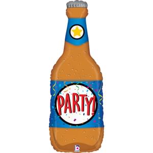 34" PARTY BEER BOTTLE CLEAR SHAPE
