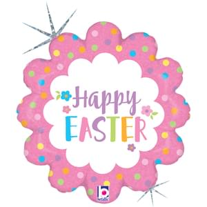 18" EASTER FLOWERS HOLOGRAPHIC