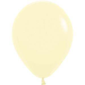 5" PASTEL MATTE YELLOW - 100 CT