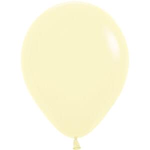 5" PASTEL MATTE YELLOW - 50 CT