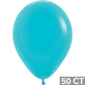 11" DELUXE TURQUOISE BLUE 50 CT