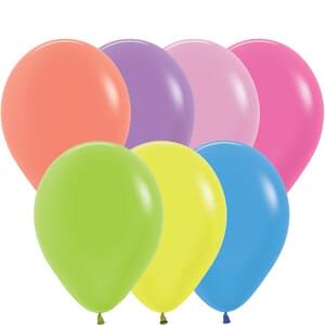 11" NEON ASSORTMENT - 25 CT