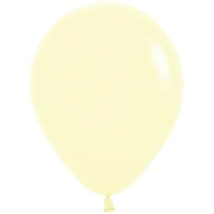 11" PASTEL MATTE YELLOW - 100 CT