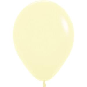 11" PASTEL MATTE YELLOW - 25 CT