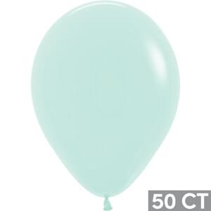 11" PASTEL MATTE GREEN 50 CT
