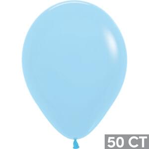 11" PASTEL MATTE BLUE 50 CT