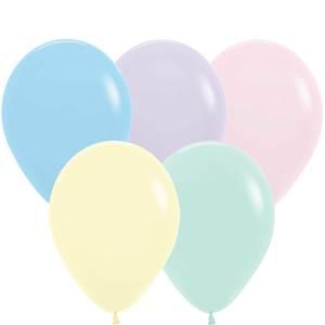 11" PASTEL MATTE ASSORTED-PINK - 100 CT