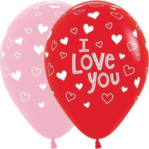 11" LOVE YOU HEARTS ASSORTMENT
