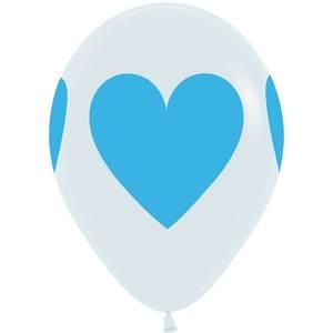 11" BABY BLUE HEARTS