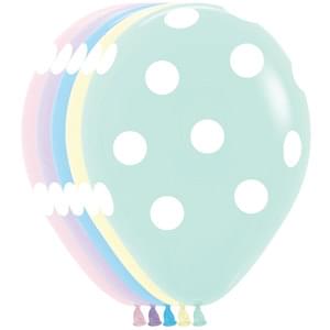 11" POLKA DOTS PASTEL MATTE