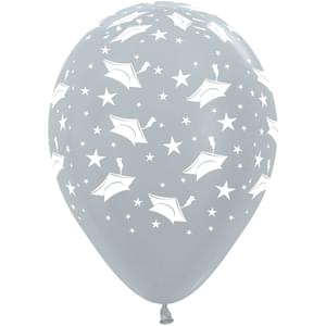 11" GRADUATION METALLIC SILVER ALL OVER