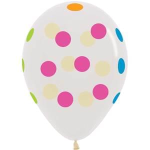 11" NEON POLKA DOT AROUND