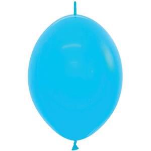 12" FASHION BLUE LINK-O-LOON - 50 CT