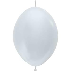 12" PEARL WHITE LINK-O-LOON - 50 CT