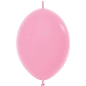 12" FASHION BUBBLE GUM PINK LINK-O-LOON - 50 CT