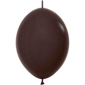 12" DELUXE CHOCOLATE BROWN LINK-O-LOON - 50 CT
