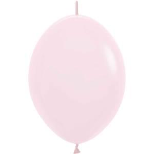 12" PASTEL MATTE PINK LINK-O-LOON - 50 CT