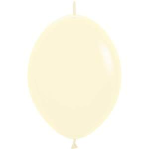 12" PASTEL MATTE YELLOW LINK-O-LOON - 50 CT
