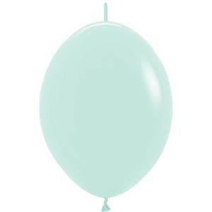 12" PASTEL MATTE GREEN LINK-O-LOON - 50 CT