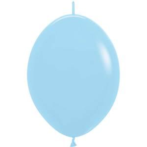 12" PASTEL MATTE BLUE LINK-O-LOON - 50 CT
