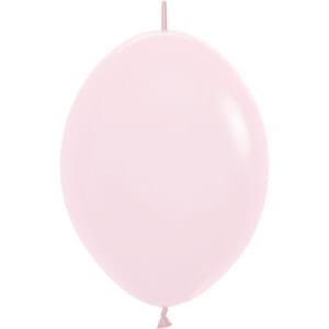 6" PASTEL MATTE PINK LINK-O-LOON - 50 CT