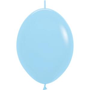 6" PASTEL MATTE BLUE LINK-O-LOON - 50 CT