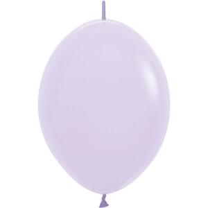 6" PASTEL MATTE LILAC LINK-O-LOON - 50 CT