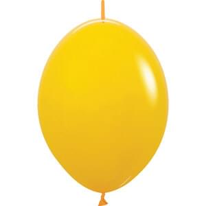 12" DELUXE HONEY YELLOW LINK-O-LOON - 50 CT