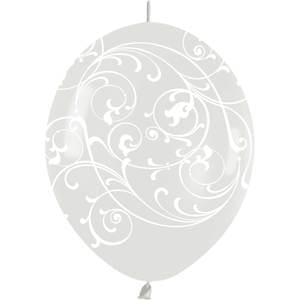 12" FILIGREE CRYSTAL CLEAR LINK-O-LOON