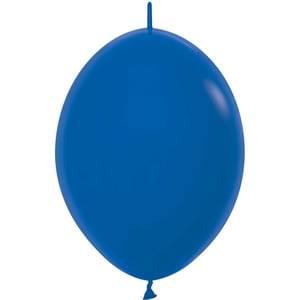6" FASHION ROYAL BLUE LINK-O-LOON - 50 CT