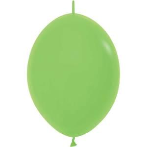 6" DELUXE KEY LIME GREEN LINK-O-LOON - 50 CT