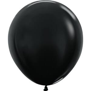 18" METALLIC BLACK - 25 CT