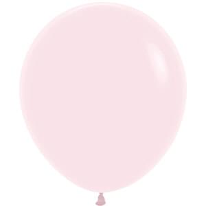 18" PASTEL MATTE PINK - 6 CT