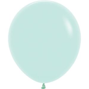 18" PASTEL MATTE GREEN - 6 CT