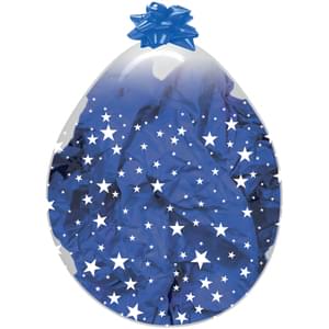 18" INFINITY STARS CRYSTAL CLEAR STUFFING BALLOON