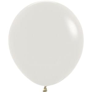 18" PASTEL DUSK CREAM - 6 CT