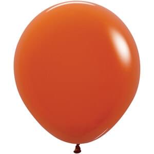 18" DELUXE SUNSET ORANGE - 25 CT