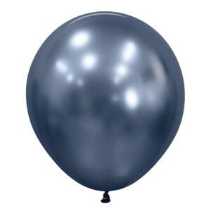 REFLEX GALAXY BLUE  18" LATEX BALLOONS - 6 / BAG