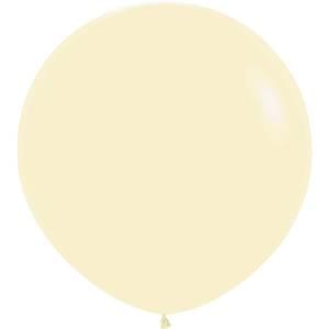 3' PASTEL MATTE YELLOW  - 2 CT