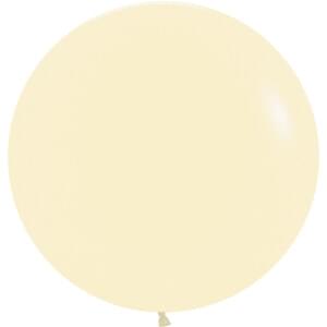 24" PASTEL MATTE YELLOW - 3 CT