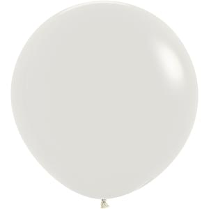 24" PASTEL DUSK CREAM  - 10 CT