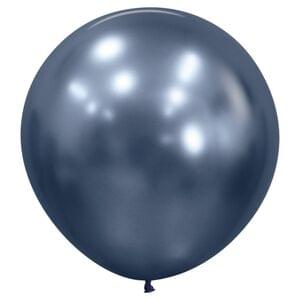 REFLEX GALAXY BLUE  24" LATEX BALLOONS - 10 / BAG 