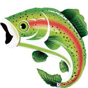 39" RAINBOW TROUT HELIUM SHAPE
