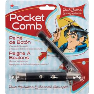 PUSH BUTTON POCKET COMB