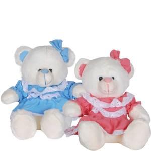 7.25" FRILLY BEARS WITH DRESSES