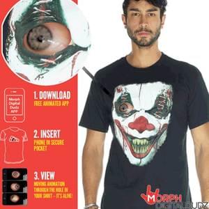 MOVING EYE DEMON CLOWN T-SHIRT SMALL