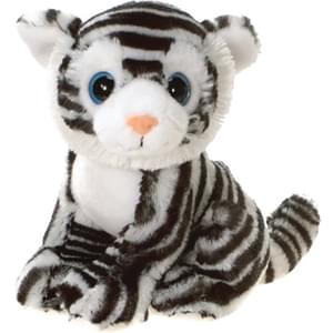 9" BIG EYE SITTING WHITE TIGER 