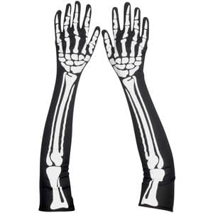 LONG SKELETON GLOVES